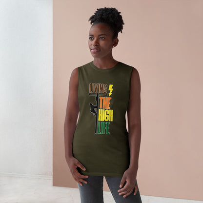 Lineman Tank - Living The High Life-color