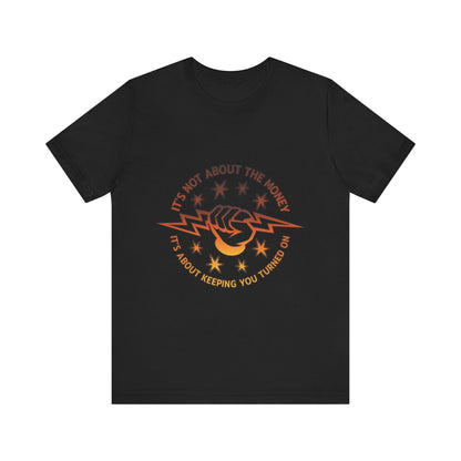 Lineman T-shirt - Its Not About The Money-sky 24