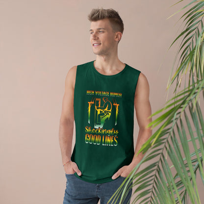 Lineman Tank - High Voltage Humor Shockingly Good Lines-gradient