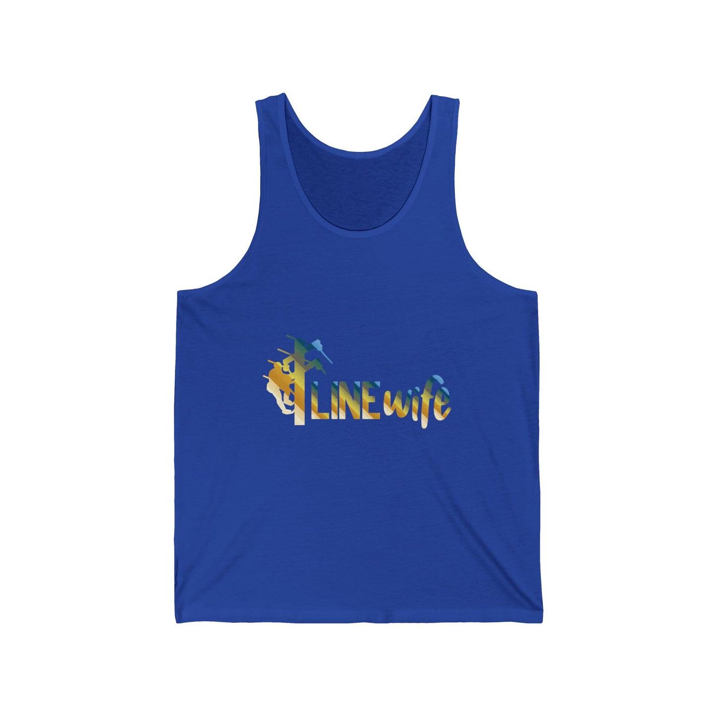 Lineman T-shirt - lineman-wife colored chrome