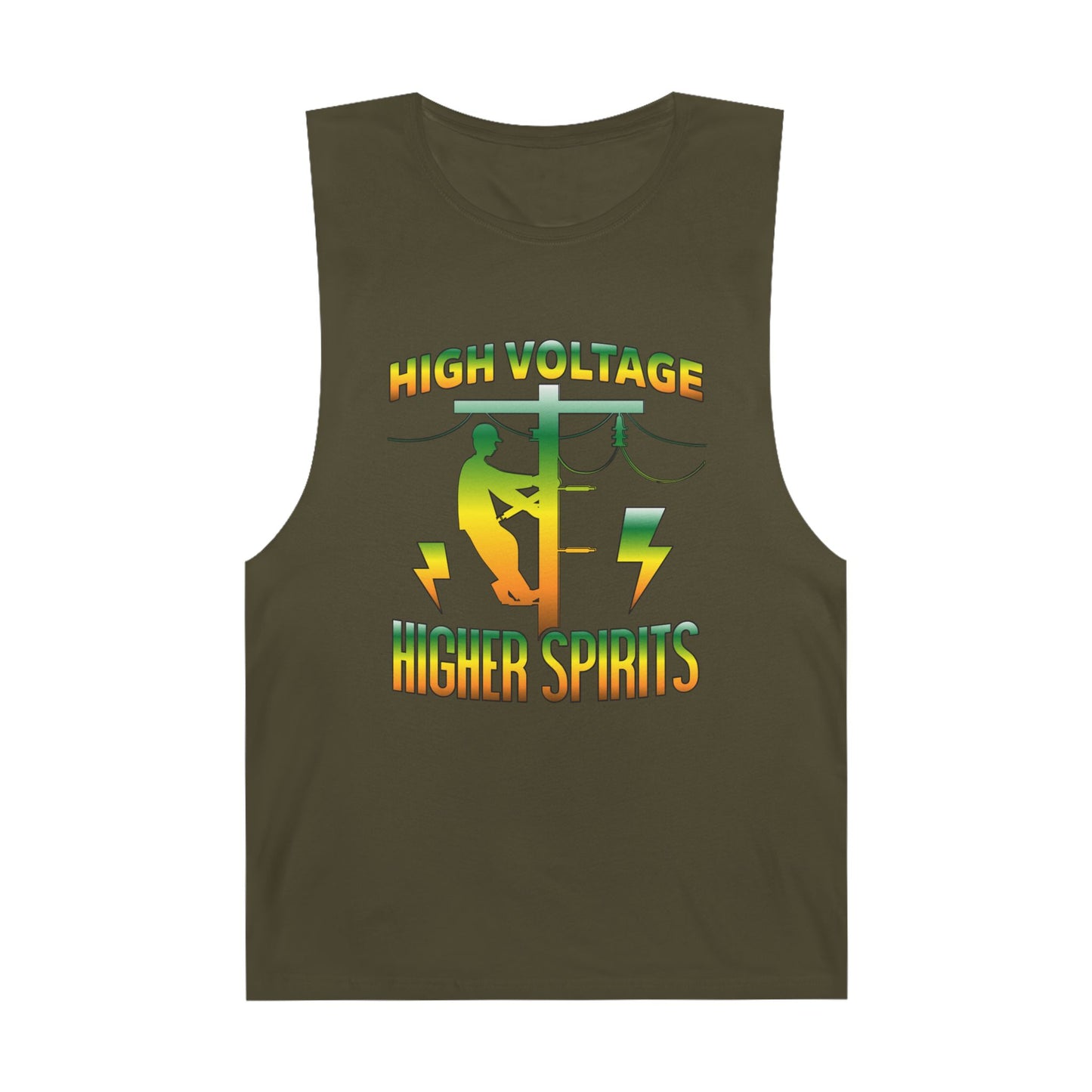 Lineman Tank - High Voltage Higher Spirits-gradient