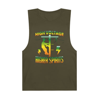Lineman Tank - High Voltage Higher Spirits-gradient