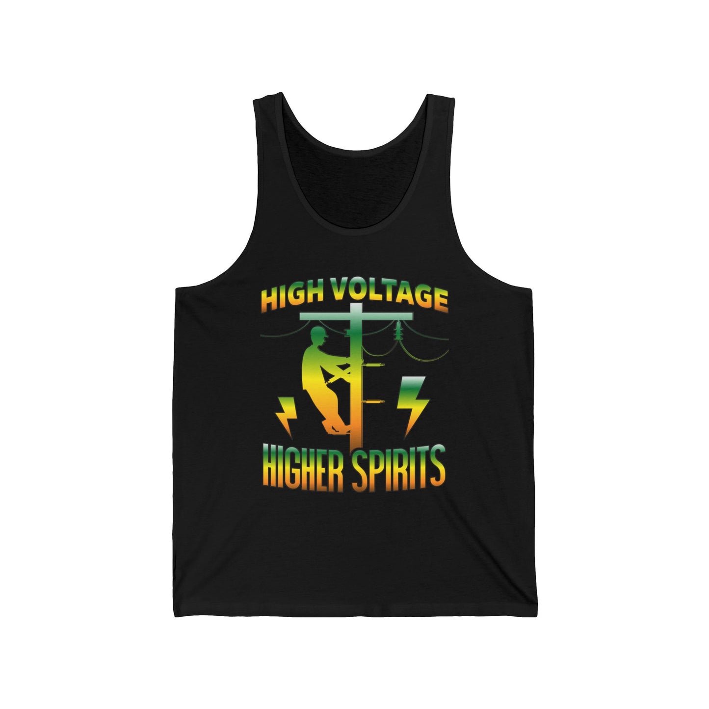 Lineman Tank - High Voltage Higher Spirits-gradient