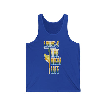 Lineman T-shirt - Living The High Life-colored chrome