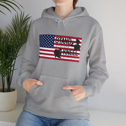 Gildan Stand for the Flag, Kneel for the Fallen Hoodie (Female)