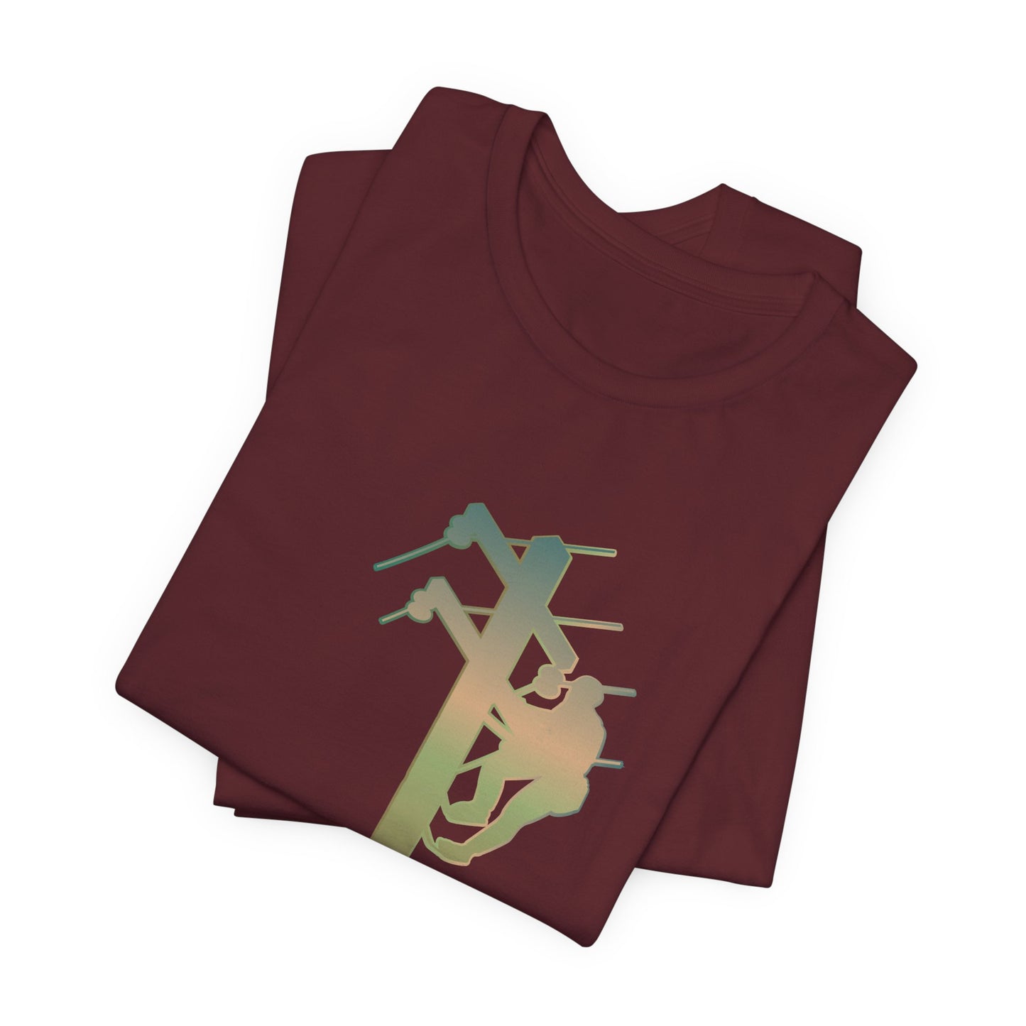 Lineman T-shirt - living the high life - copper patina