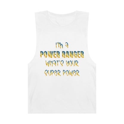 Lineman Tank - power ranger super power colored chrome