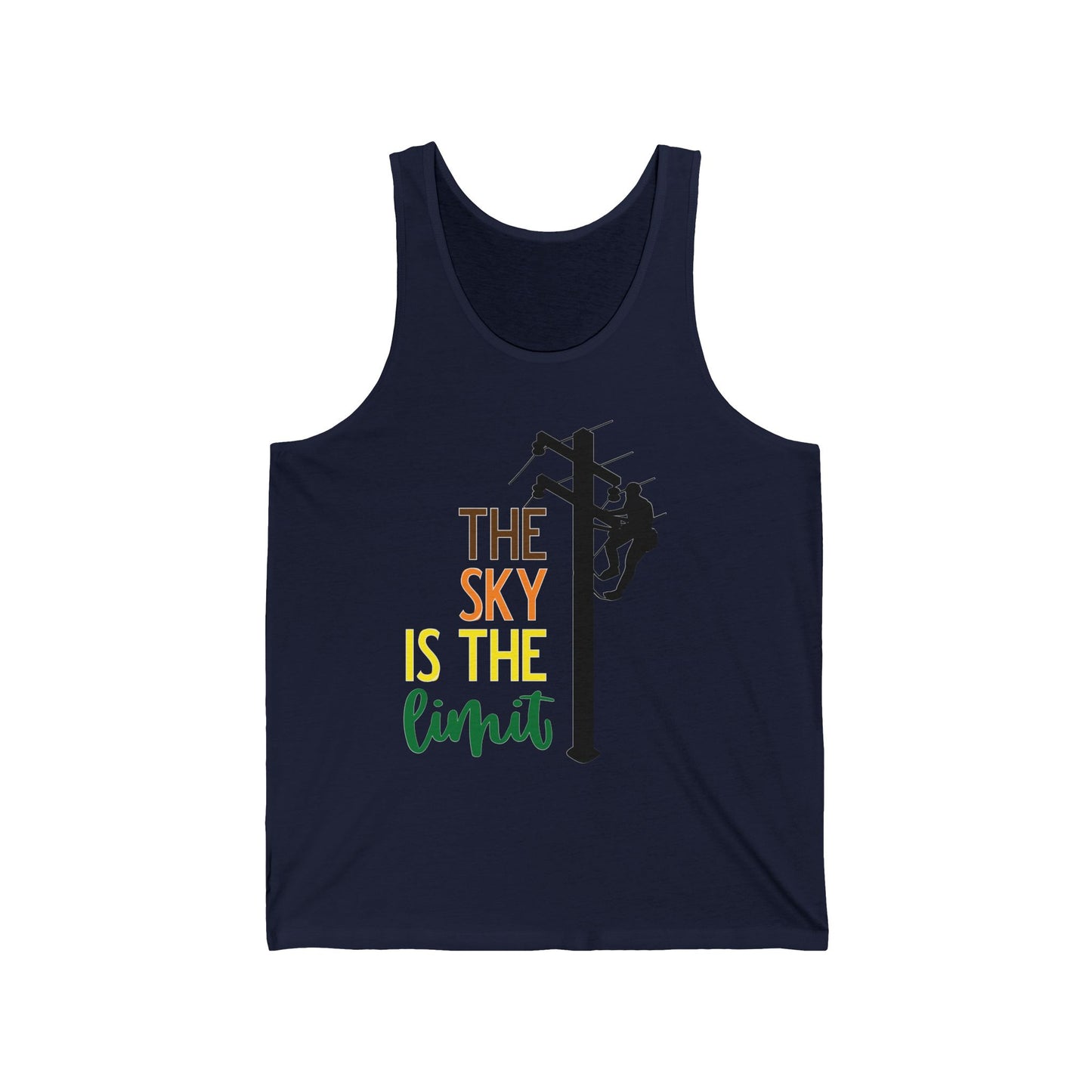 Lineman T-shirt - the-sky-is-the-limit-lineman color