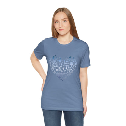 Monogram Heart 1 blue steel