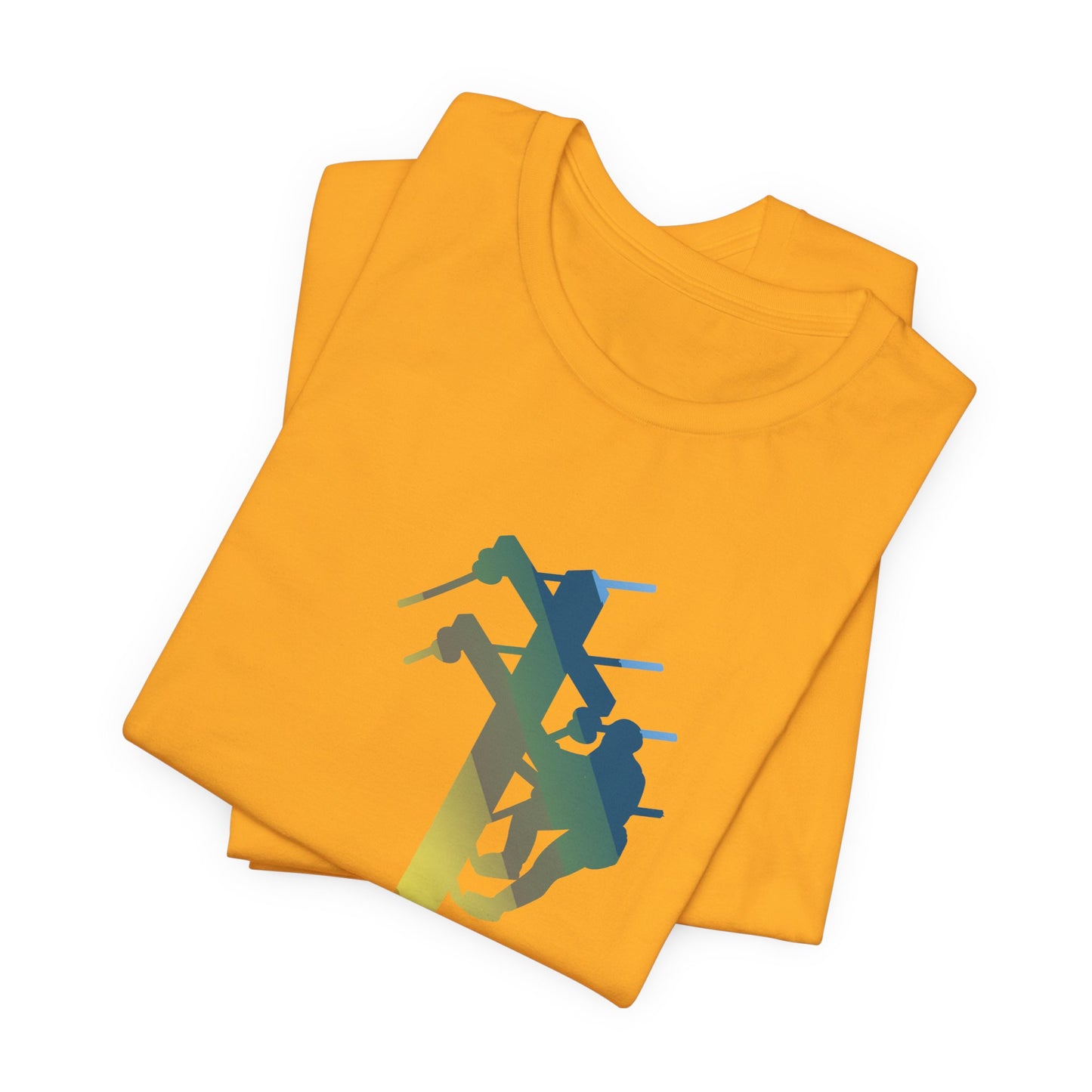 Lineman T-shirt - living the high life - colored chrome