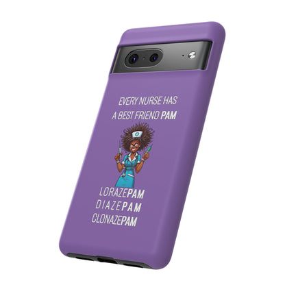 Nurse Google Pixel Tough Case - Every Nurse Has a Friend Named PAM Design (3) - Light Purple