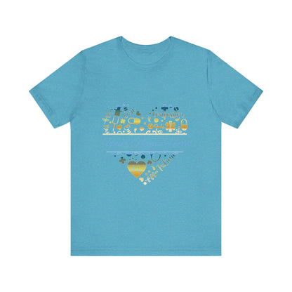 Monogram Heart colored chrome