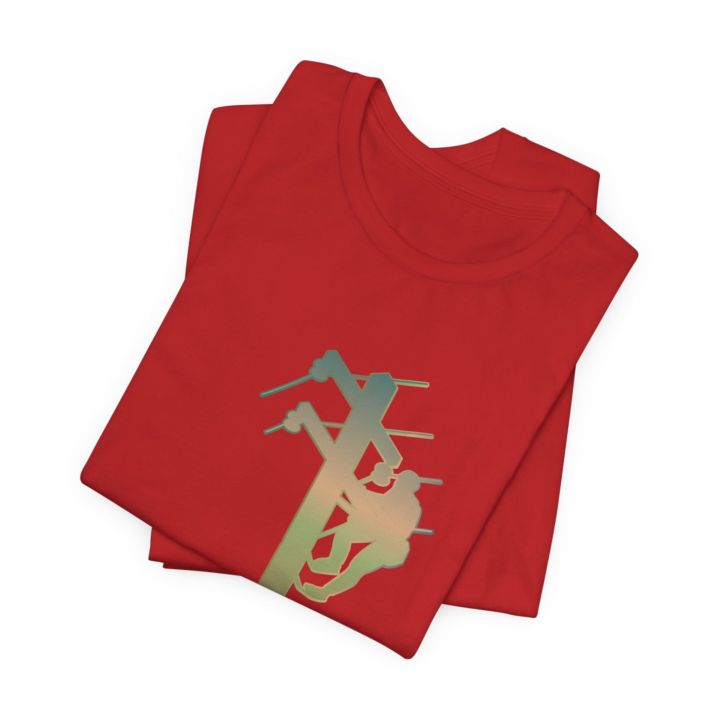 Lineman T-shirt - living the high life - copper patina