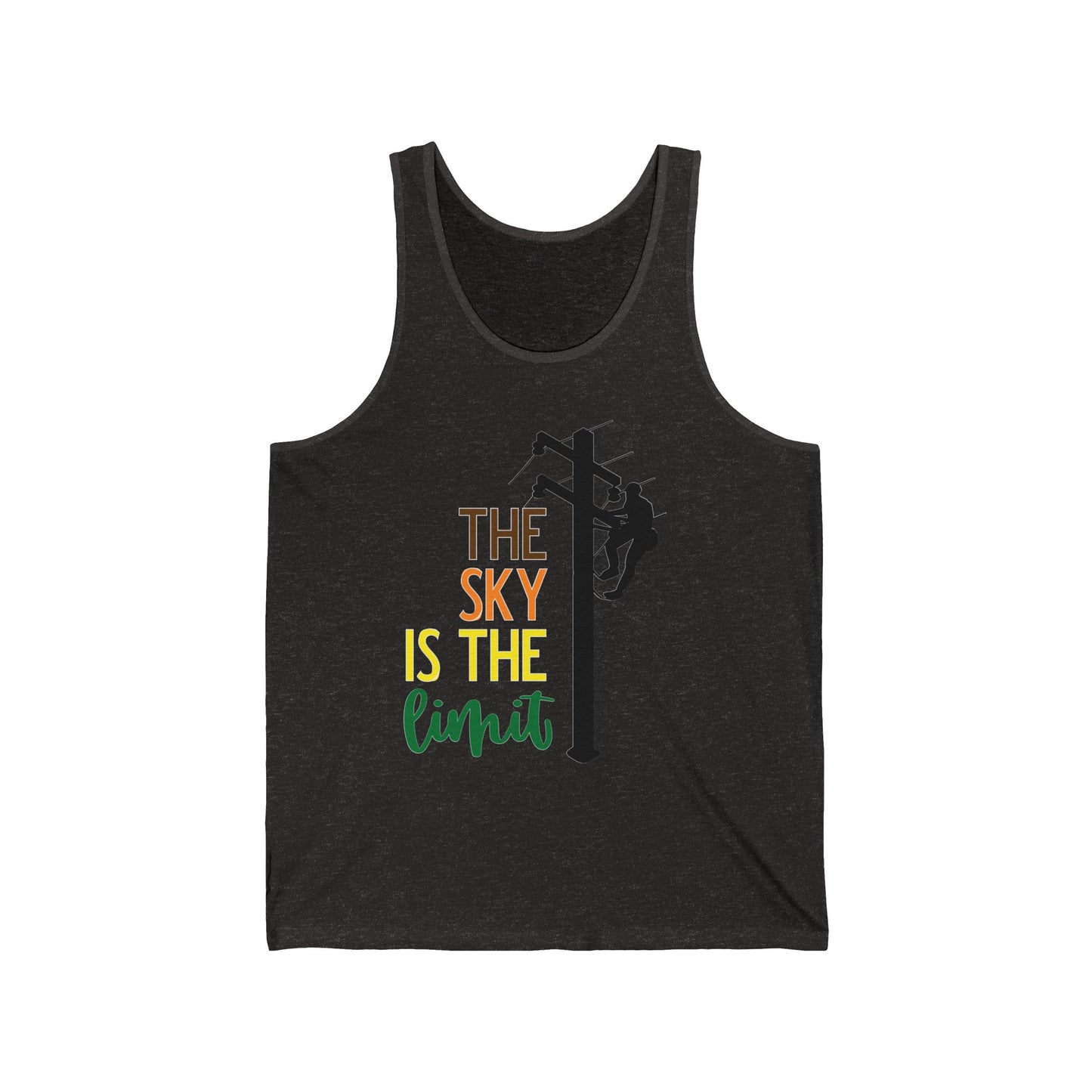 Lineman T-shirt - the-sky-is-the-limit-lineman color