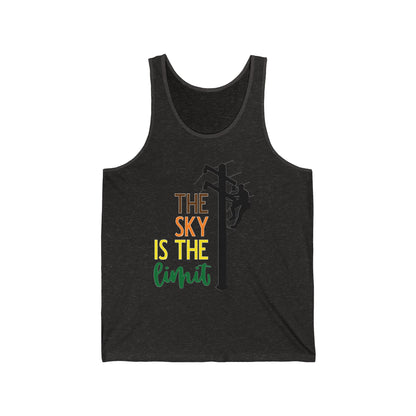 Lineman T-shirt - the-sky-is-the-limit-lineman color