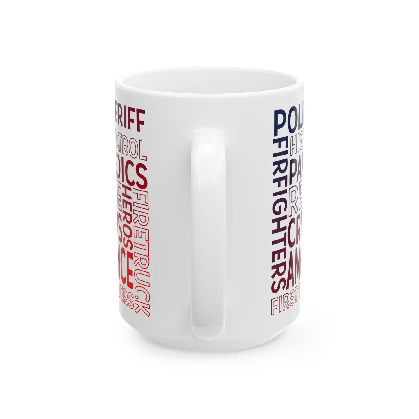 First Responder Subway Art color Ceramic Mug, (11oz, 15oz)