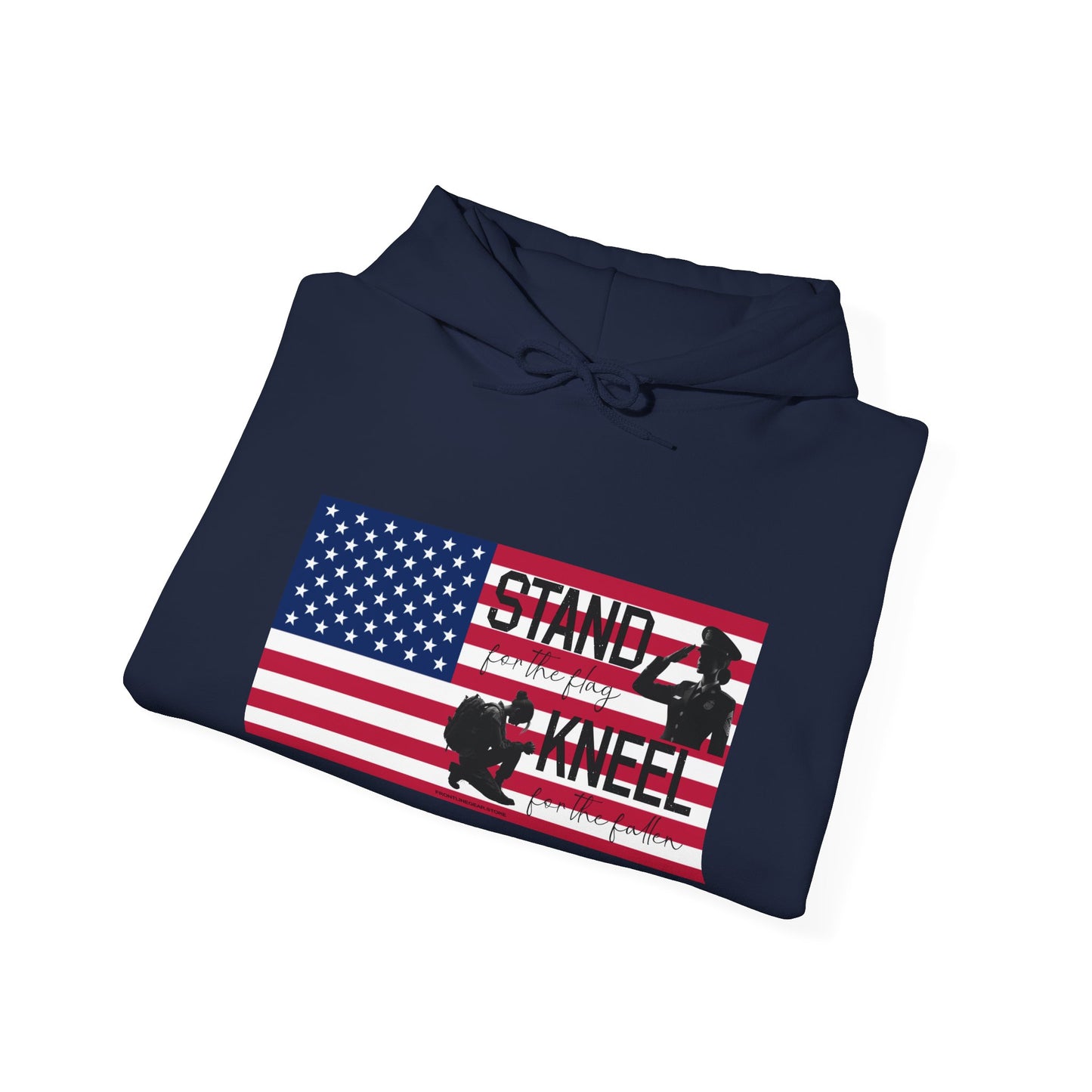 Gildan Stand for the Flag, Kneel for the Fallen Hoodie (Female)