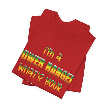 Lineman T-shirt - power ranger super power gradient