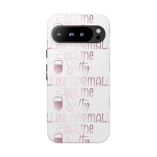 Google Pixel Tough Case - Salty Saline Like Normal Saline - White
