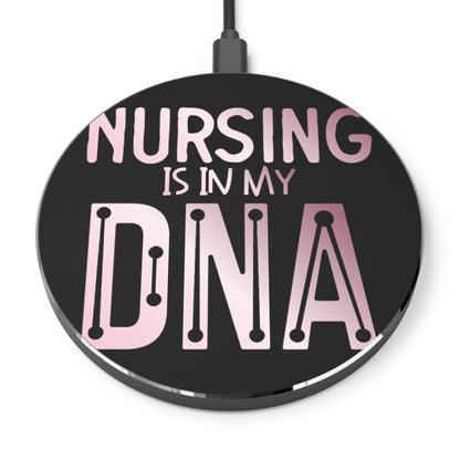 Nursing is n my DNA Wireless Charger | Fast Charging Pad for Healthcare Professionals
