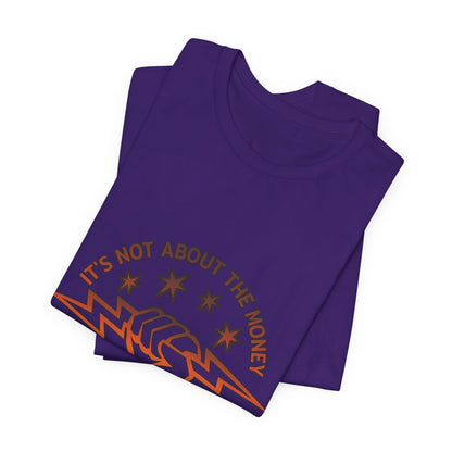 Lineman T-shirt - Its Not About The Money-sky 24