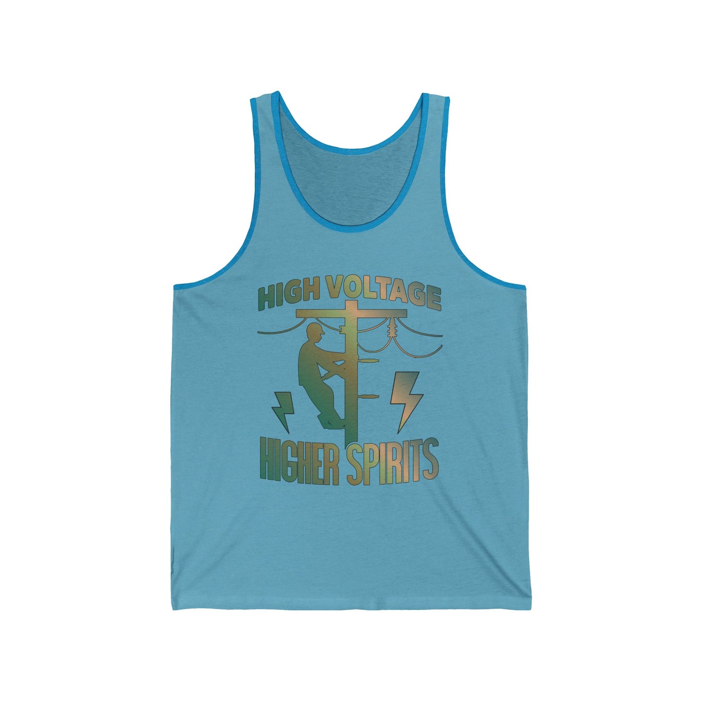 Lineman Tank - High Voltage Higher Spirits-copper patina