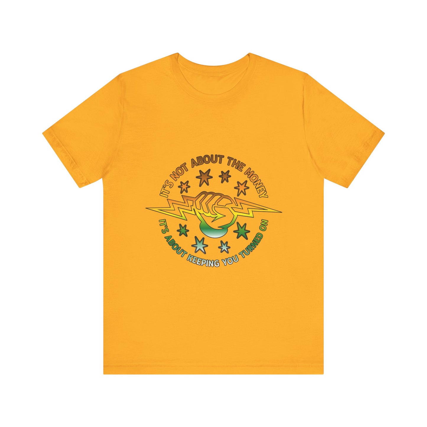Lineman T-shirt - Its Not About The Money-gradient