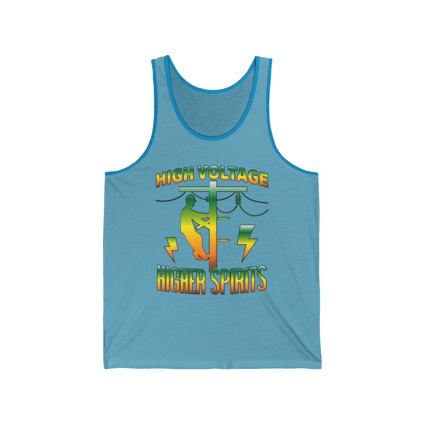 Lineman Tank - High Voltage Higher Spirits-gradient