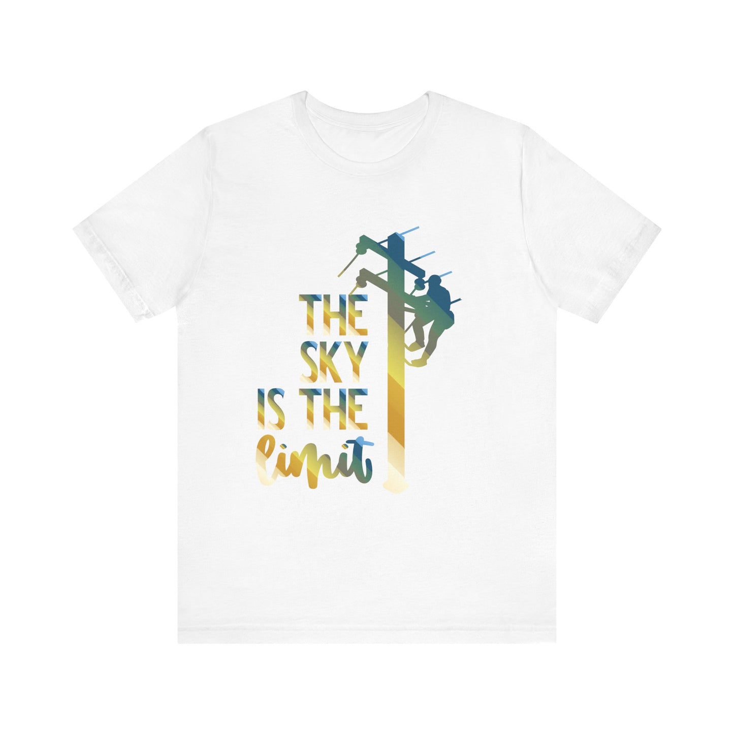 Lineman T-shirt - the-sky-is-the-limit-lineman colored chrome