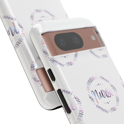 Google Pixel Tough Case - Nurse Circle  - White