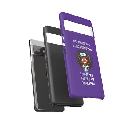 Nurse Google Pixel Tough Case - Every Nurse Has a Friend Named PAM Design (2) - Dark Purple