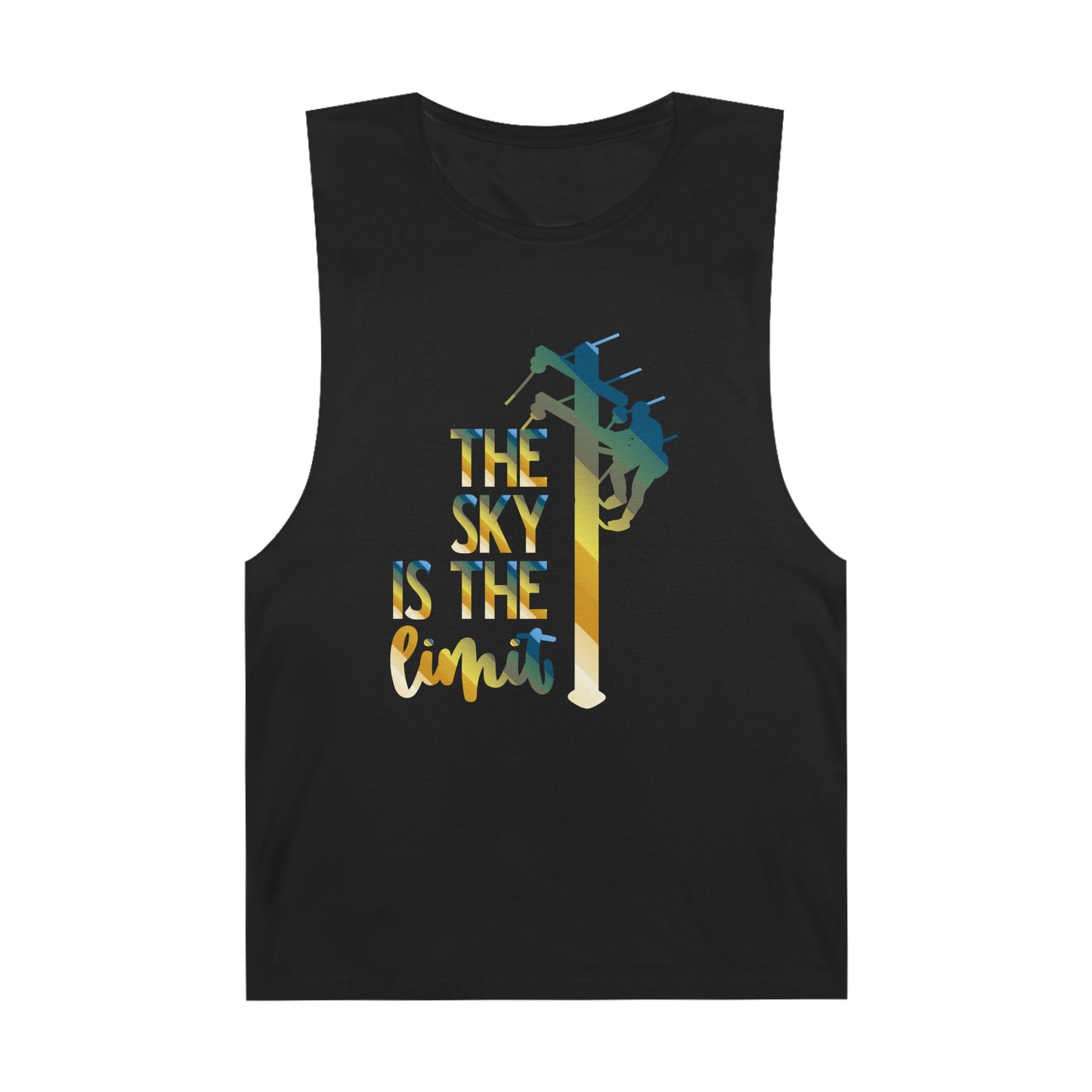 Lineman Tank - the-sky-is-the-limit-lineman colored chrome