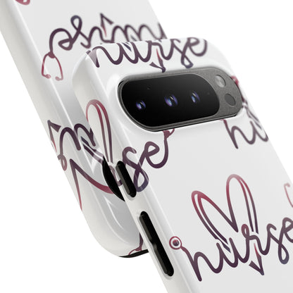 Google Pixel Tough Case - Nurse Stethoscope - White