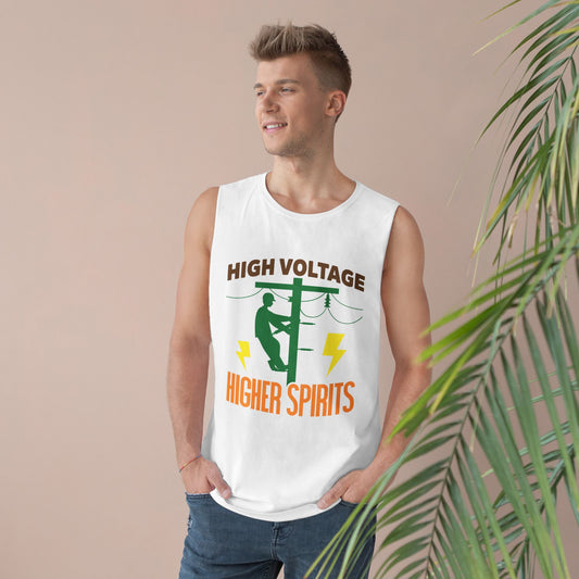 Lineman Tank - High Voltage Higher Spirits-color