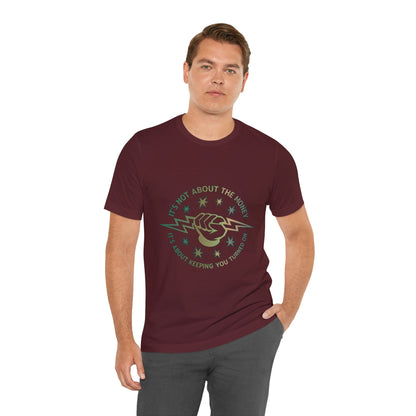 Lineman T-shirt - Its Not About The Money-copper patina
