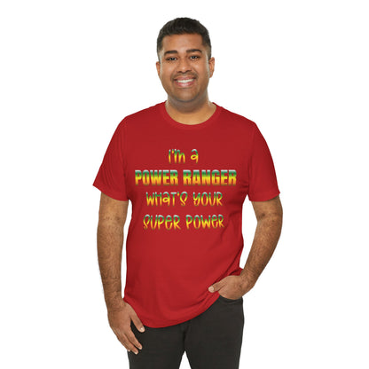 Lineman T-shirt - power ranger super power gradient