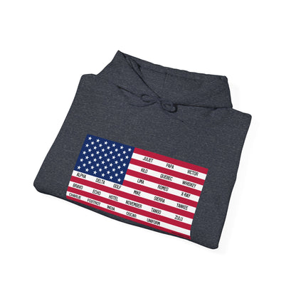 Gildan Phonetic Flag Hoodie