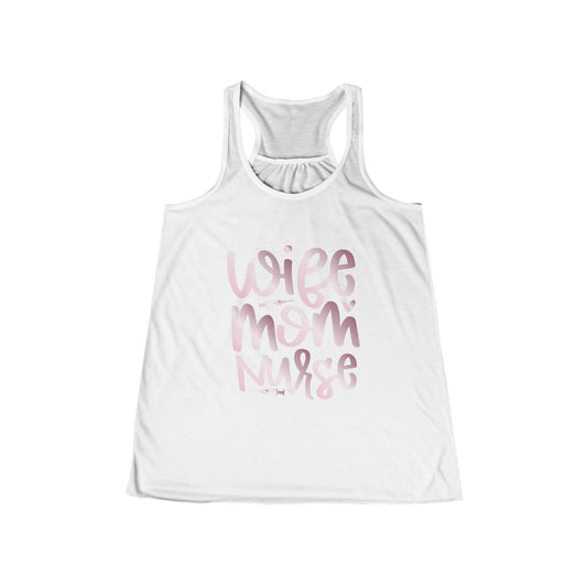 Wife Mom Nurse rose gold