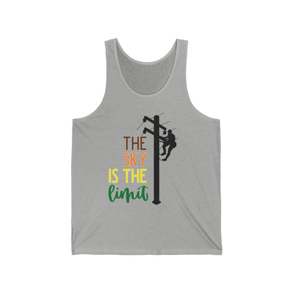 Lineman T-shirt - the-sky-is-the-limit-lineman color