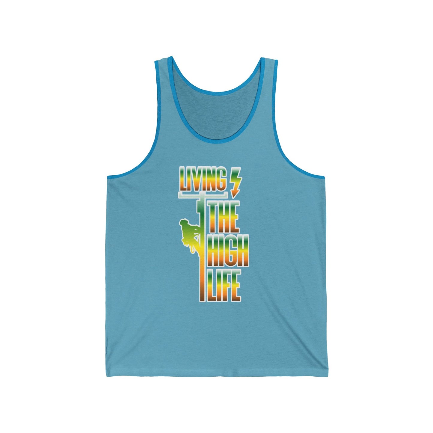 Lineman T-shirt - Living The High Life-gradient
