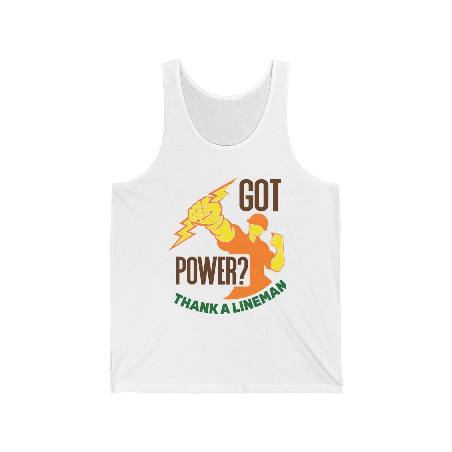 Lineman Tank - Got Power Thank A Lineman - color