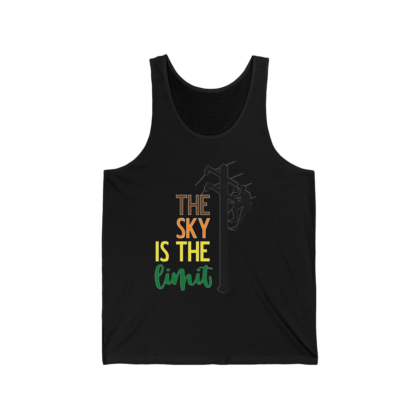 Lineman T-shirt - the-sky-is-the-limit-lineman color