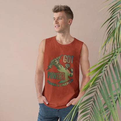 Lineman Tank - Got Power Thank A Lineman - copper patina