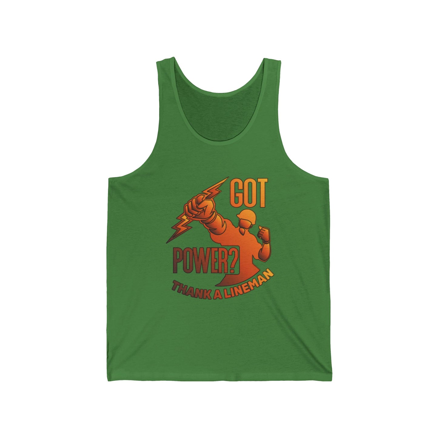 Lineman Tank - Got Power Thank A Lineman - sky 24