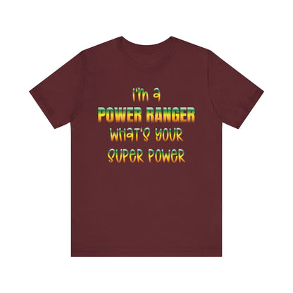 Lineman T-shirt - power ranger super power gradient