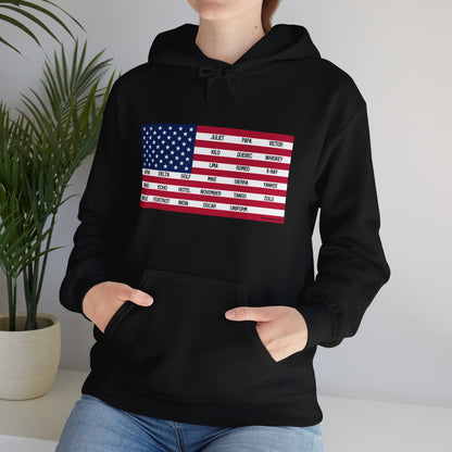 Gildan Phonetic Flag Hoodie