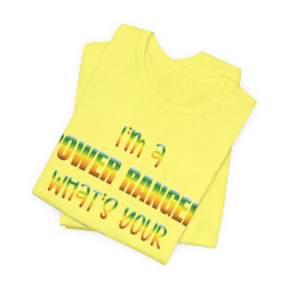 Lineman T-shirt - power ranger super power gradient