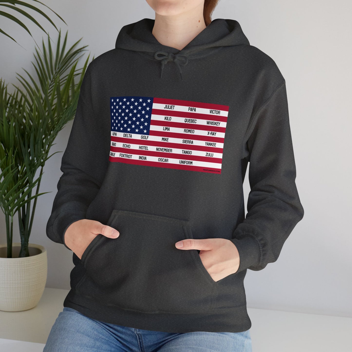 Gildan Phonetic Flag Hoodie