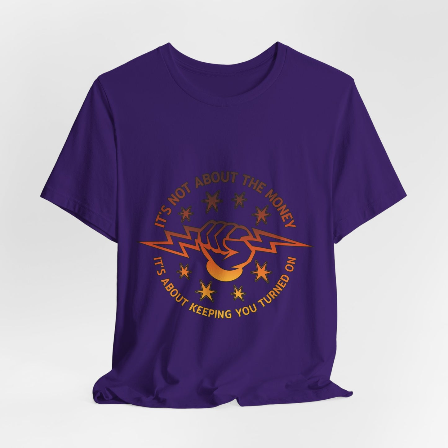 Lineman T-shirt - Its Not About The Money-sky 24