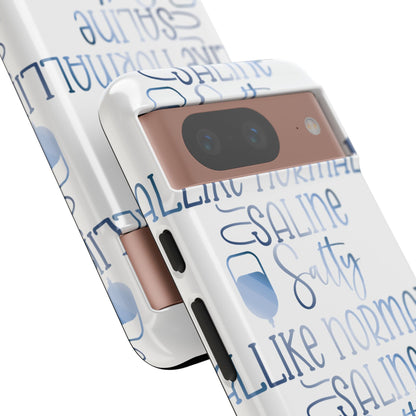 Google Pixel Tough Case - Salty Saline Like Normal Saline - White